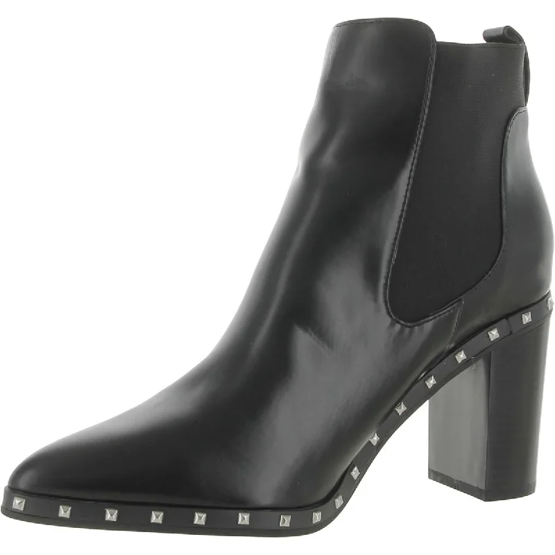 Comfortable Work Shoes Katliu Womens Faux Leather Pointed Toe Ankle Boots