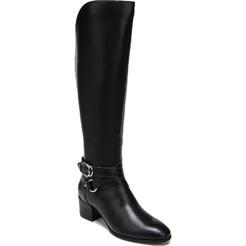 Non-Slip Shoes Offers LifeStride Womens Oakley Wide Calf Faux Leather Knee-High Boots