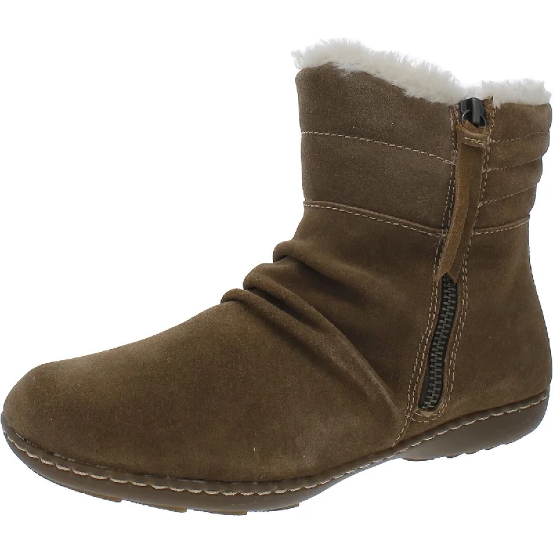 Comfortable Shoes Maine Woods Womens Marcelle Leather Zipper Winter & Snow Boots