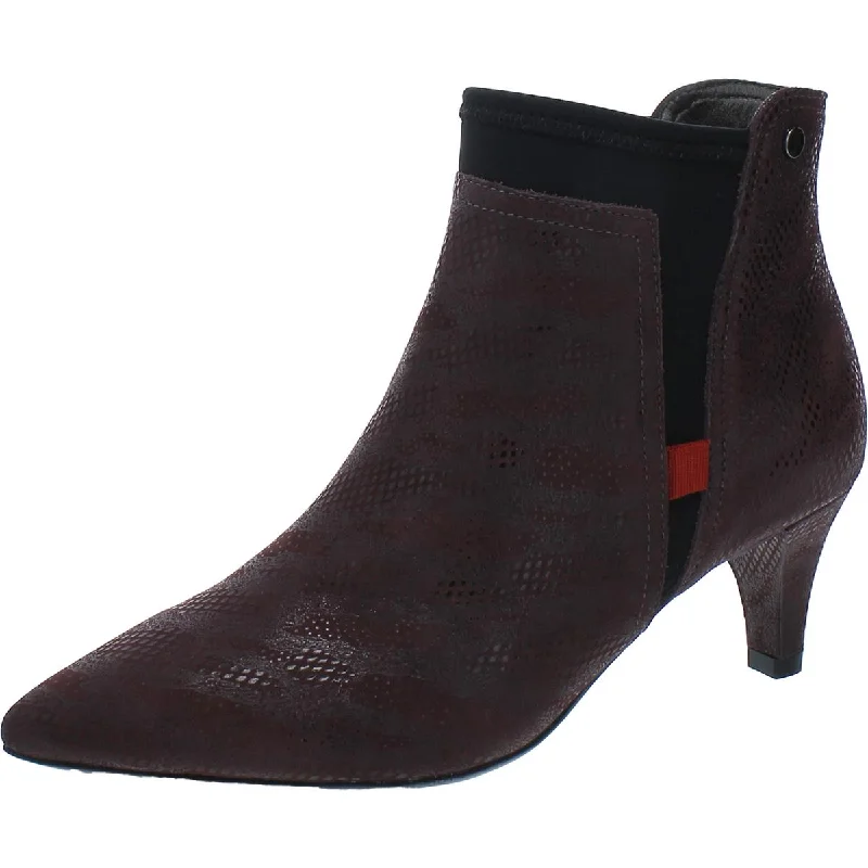 All-Day Comfort Shoes Marc Joseph Womens Sutton PL Leather Pointed Toe Ankle Boots