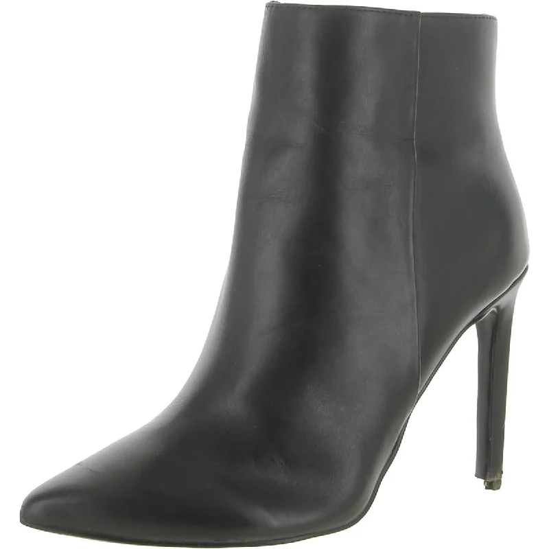 Retro Style Promotions Nine West Womens Tennon Leather Pointed Toe Ankle Boots