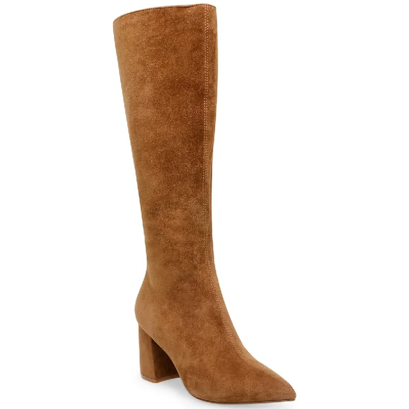 Chic & Modern Sales Steve Madden Womens Nieve Suede Pointed Toe Knee-High Boots