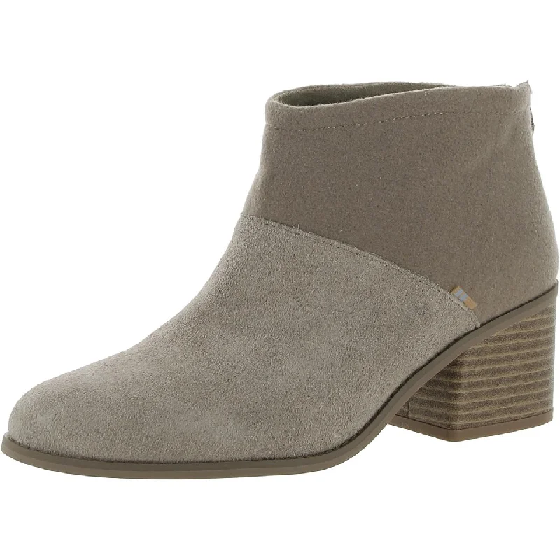 Ultra-Light Footwear Sale Toms Womens Faux Suede Mixed Media Ankle Boots