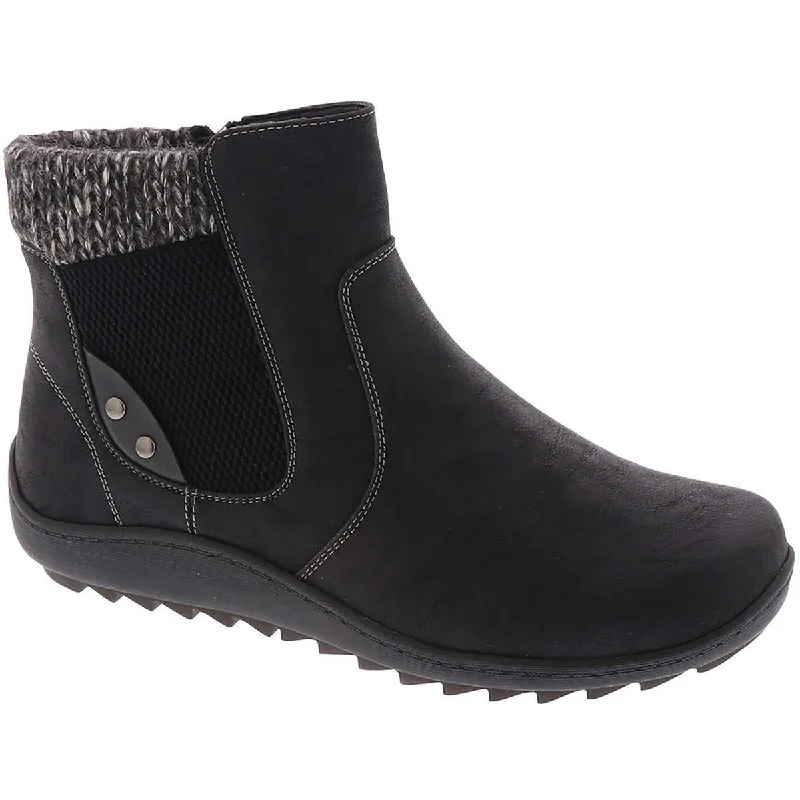 Spring Offer Wanderlust Womens Sue Faux Fur Lined Comfort Ankle Boots