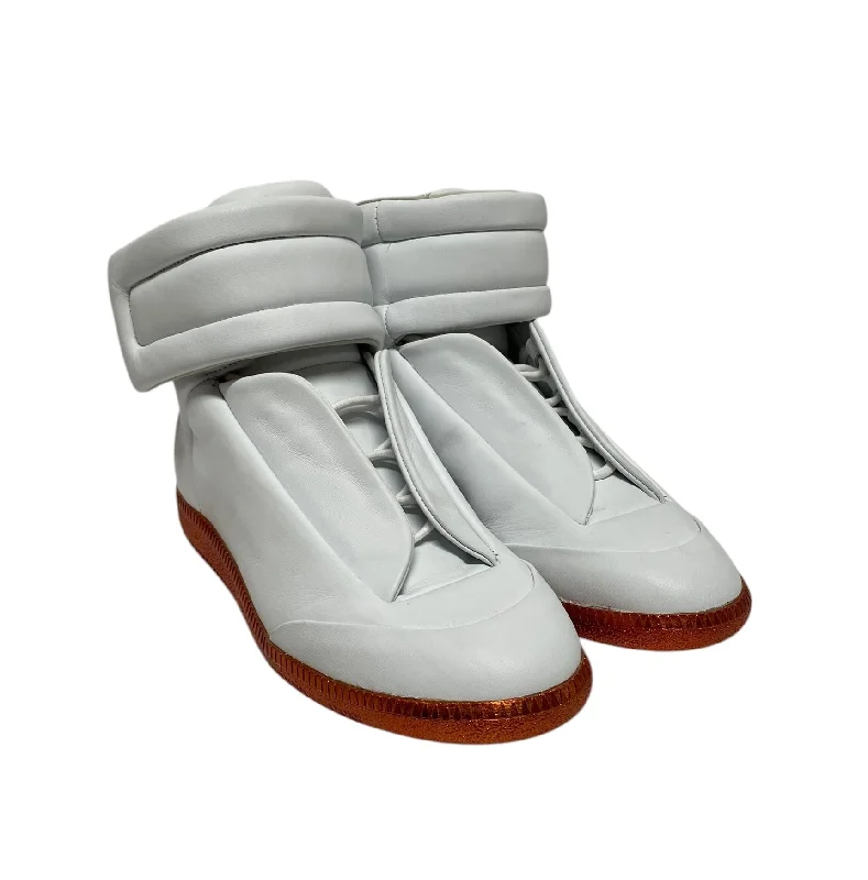 Stylish All-Day Wear Shoes Maison Margiela/Hi-Sneakers/EU 38/Leather/WHT/metllic orange bottom