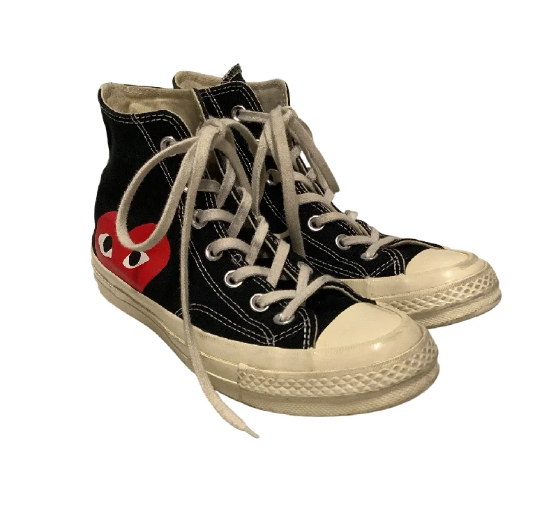 Soft Cushion Shoes Discount CONVERSE/CDG/Hi-Sneakers/US 7/Cotton/BLK/