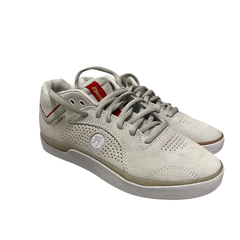 Women's Soft Sole Shoes adidas/Low-Sneakers/US 6.5/Suede/WHT/Tyshawn x Thrasher