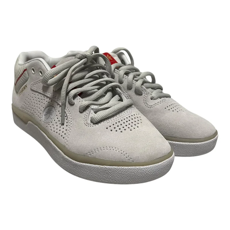 Women's Shoe Sale adidas/Low-Sneakers/US 7.5/Suede/WHT/Tyshawn x Thrasher