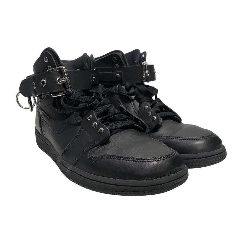 Top Brand Discounts Jordan/COMME des GARCONS HOMME/Hi-Sneakers/US 10/Leather/BLK/AIR JORDAN 1 CDG HOMME