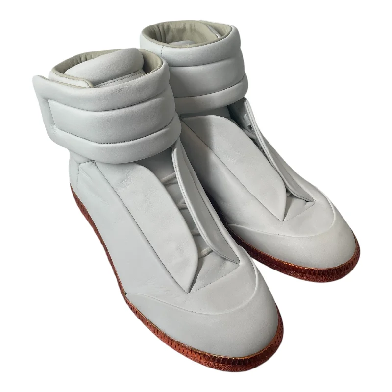 Comfortable Maternity Shoes Martin Margiela/Hi-Sneakers/EU 39/Leather/WHT/FUTURE HI ORANGE SOLE