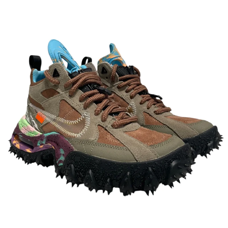 Sale Clearance NIKE/OFF-WHITE/Hi-Sneakers/US 4/All Over Print/Suede/BRW/TERRA FORMA