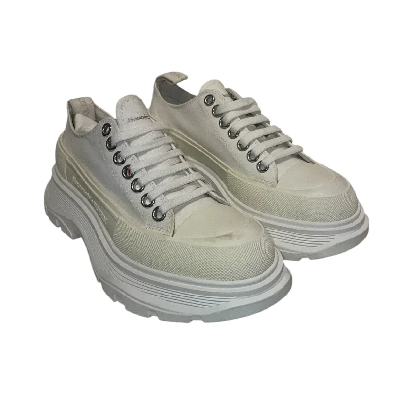 Statement Fashion Offers Alexander McQueen/Low-Sneakers/EU 36/Cotton/CRM/Tread Slick