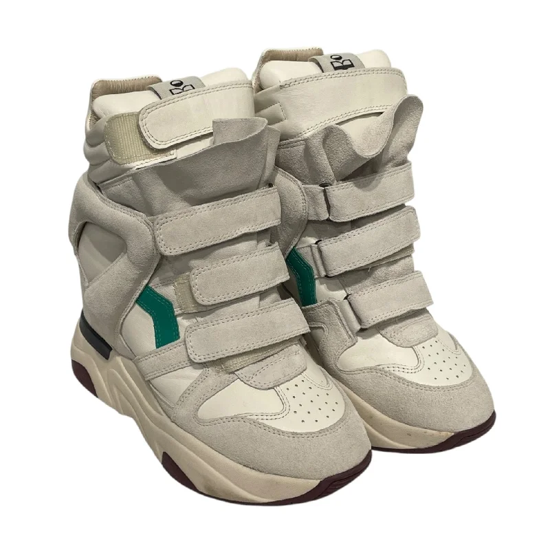 Cozy Chic Promotions ISABEL MARANT/Hi-Sneakers/EU 38/Suede/WHT/