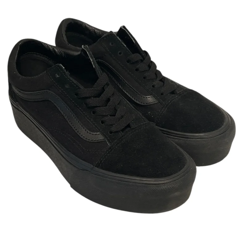 Comfortable Boots Sale VANS/Low-Sneakers/US 7.5/Suede/BLK/old skool stac