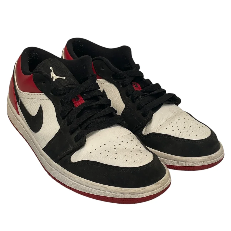 Casual Slip-Ons Promotion Jordan/Low-Sneakers/US 8/Leather/RED/Low Black Toe 1s