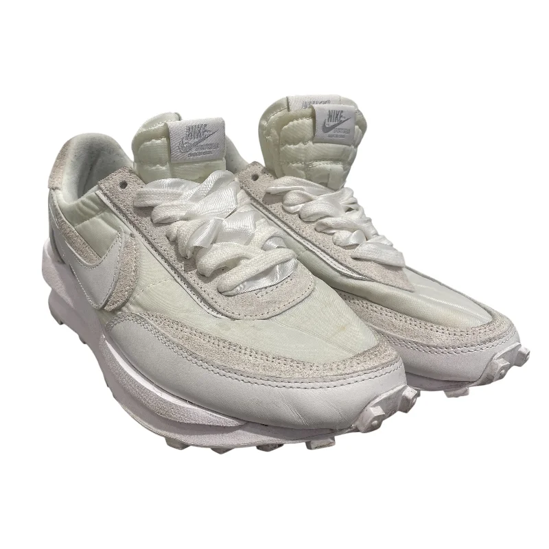 Unleash Your Trend Driven Style NIKE/Low-Sneakers/US 9/WHT/Sacai LD Waffle White Nylon