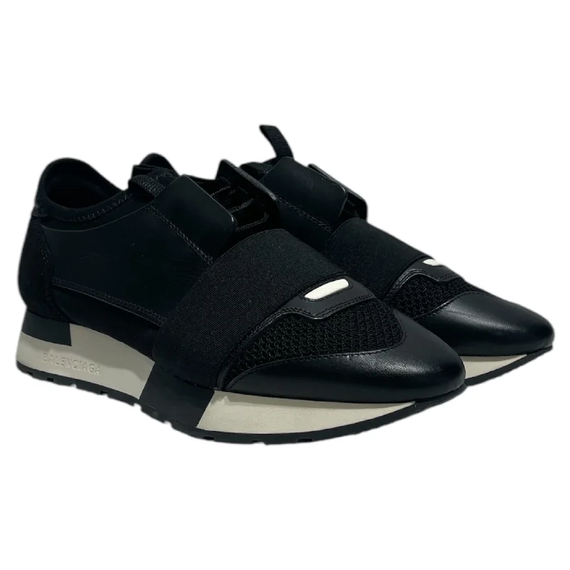 Comfortable Chic BALENCIAGA/Low-Sneakers/Suede/BLK/ BALENCIAGARaceRunner5.5