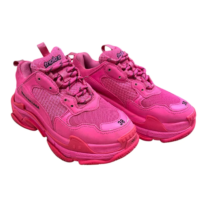 Holiday Glam BALENCIAGA/Low-Sneakers/US 8/Cotton/PNK/