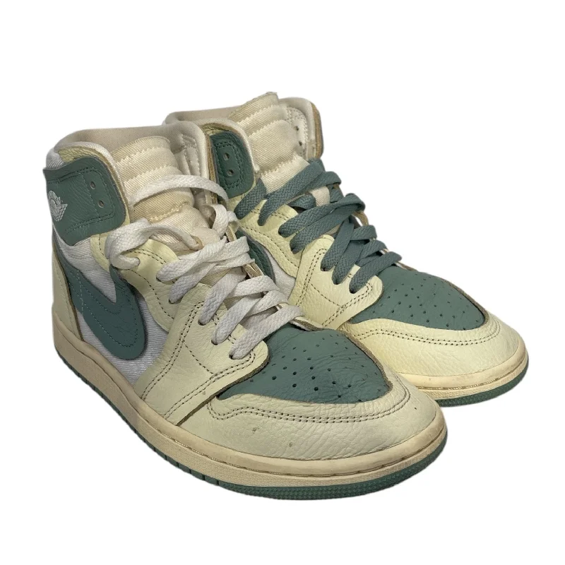 New In This Season Jordan/Hi-Sneakers/US 7.5/Leather/WHT/RETRO 1
