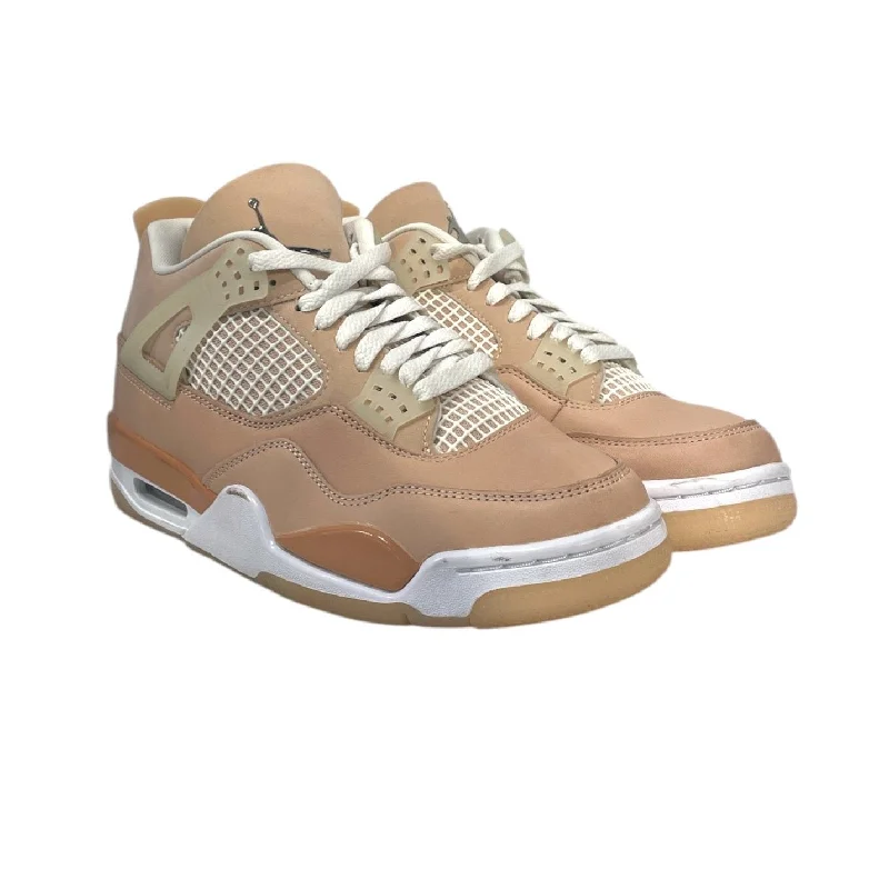 Comfortable Walking Shoes Jordan/Low-Sneakers/US 8.5/Leather/BEG/joran 4 shimmer