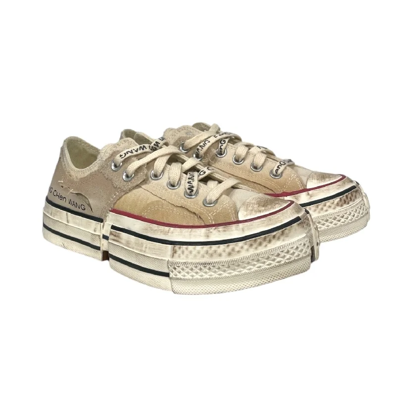 Women's Cozy Winter Boots CONVERSE/Feng Chen Wang/Low-Sneakers/US 7/Cotton/WHT/
