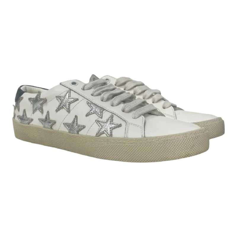 Soft Sole Shoes SAINT LAURENT/Low-Sneakers/EU 36.5/Leather/WHT/star shoes