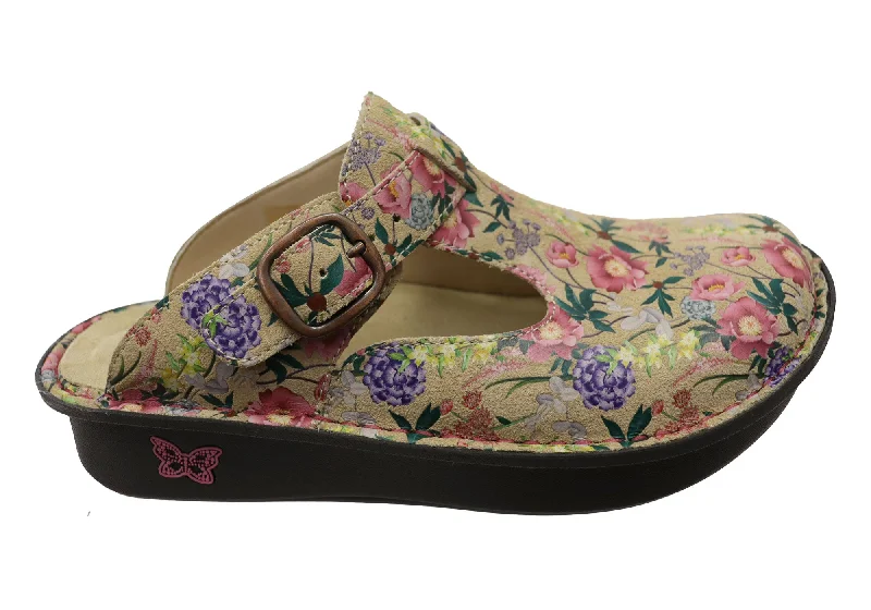 Casual Slip-Ons Promotion Alegria Classic A Fine Romance Womens Leather Open Back Shoes