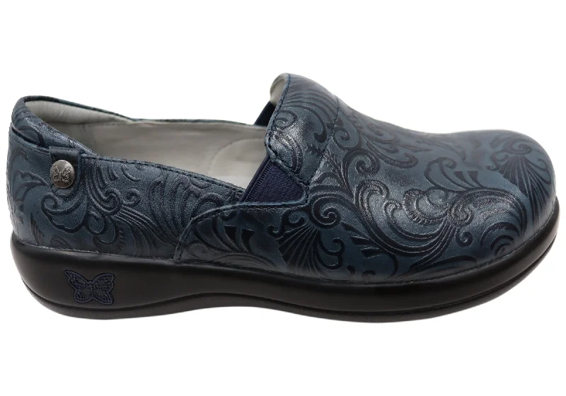 Comfortable Dressy Flats Offers Alegria Keli Womens Leather Comfortable Slip On Shoes