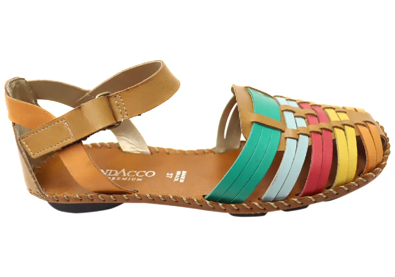 Women's Cozy Winter Boots Andacco Olandie Womens Comfort Brazilian Closed Toe Leather Sandals