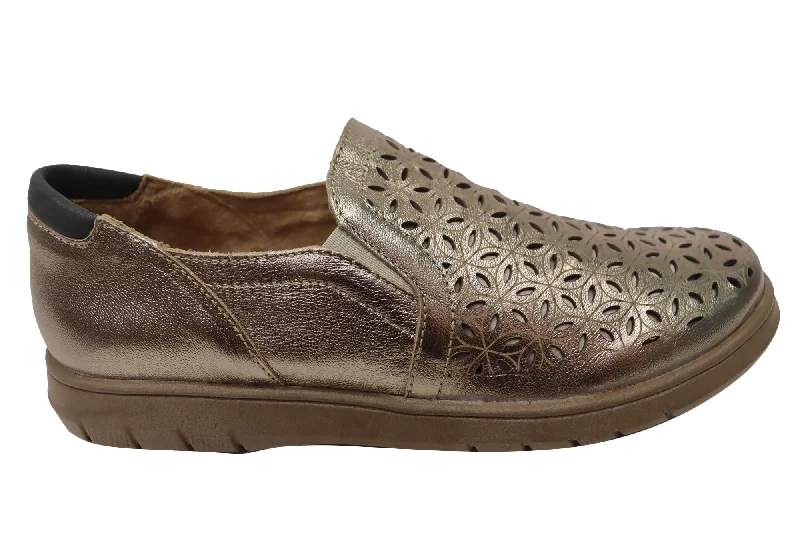 Trend Forward Threads Balatore Mary Womens Comfortable Slip On Leather Shoes Made In Brazil