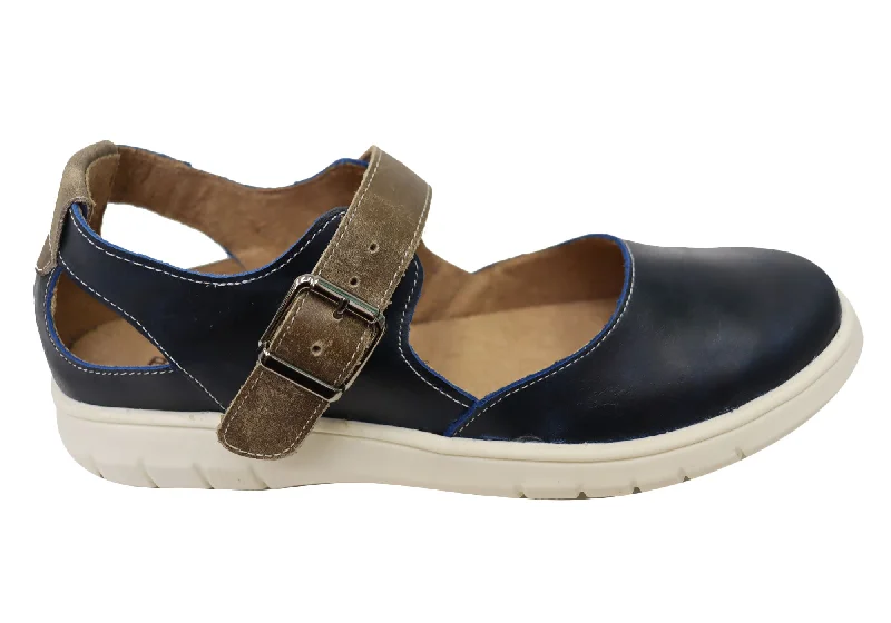 Pastel Styles Balatore Paige Womens Comfortable Brazilian Mary Jane Leather Shoes