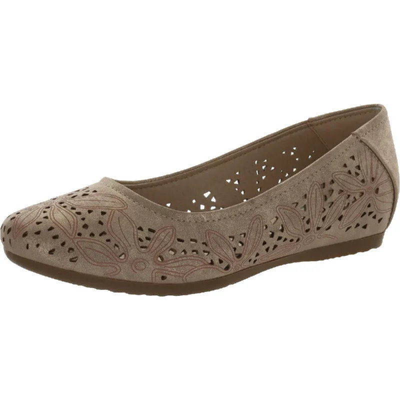 Exclusive Designer Shoes Sale Mariah Womens Faux Leather Slip On Ballet Flats