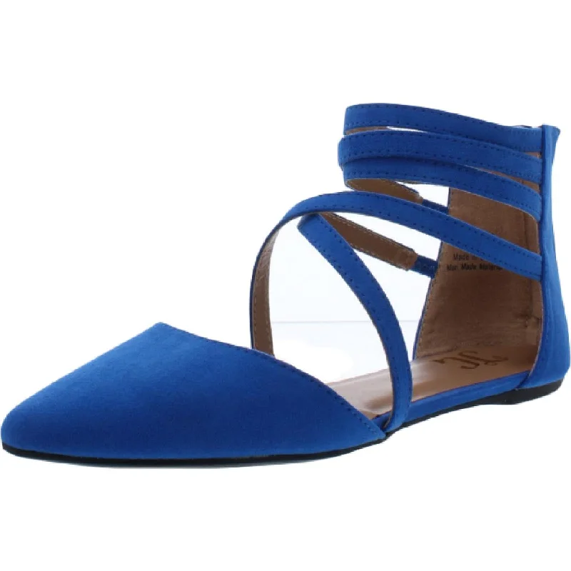 High-End Casual Shoes Marlee Womens Faux Suede Pointed Toe Flats