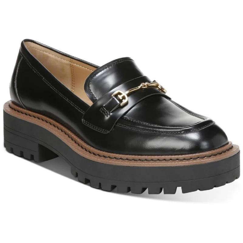 Formal Shoes Deals Laurs Womens Leather Lug Sole Loafers