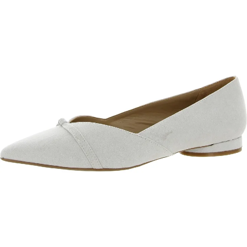 Women's Everyday Shoes Beau Womens Knot-Front Pointed Toe Ballet Flats