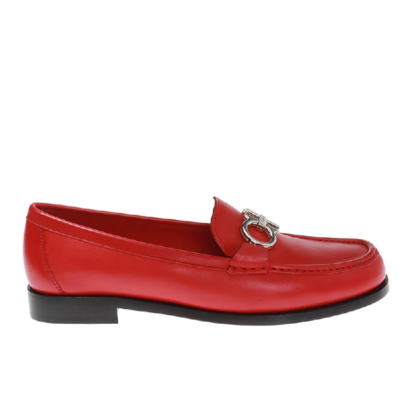 Comfortable Travel Shoes Salvatore Ferragamo Women's 'Rolo' Gancini Loafer Dress Shoes Red Comfortable Travel Shoes Salvatore Ferragamo Women's 'Rolo' Gancini Loafer Dress Shoes Red