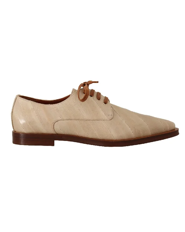 Everyday Shoes Promotion Dolce & Gabbana  Ostrich Leather Lace-Up Oxfords for Men