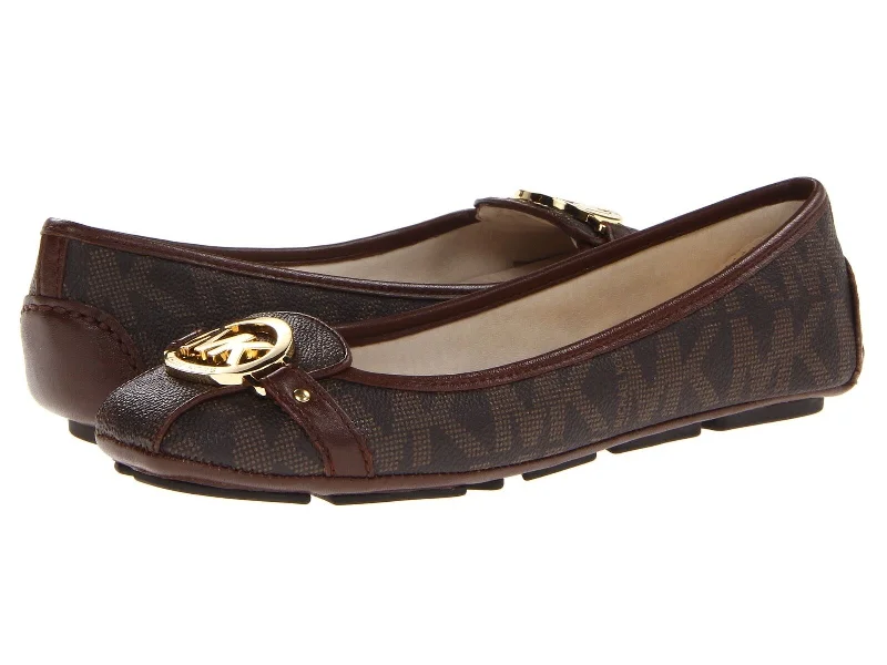 Comfortable Durable Shoes Michael Kors Fulton MK Logo Flat Shoes