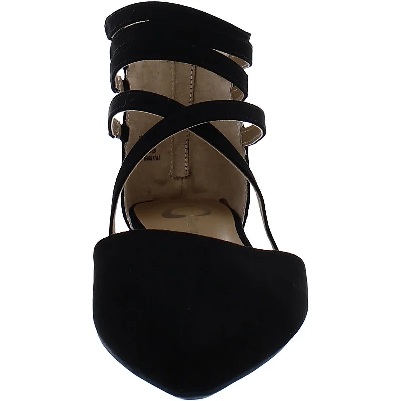 Comfortable Shoes Womens Faux Suede Pointed Toe Ballet Flats