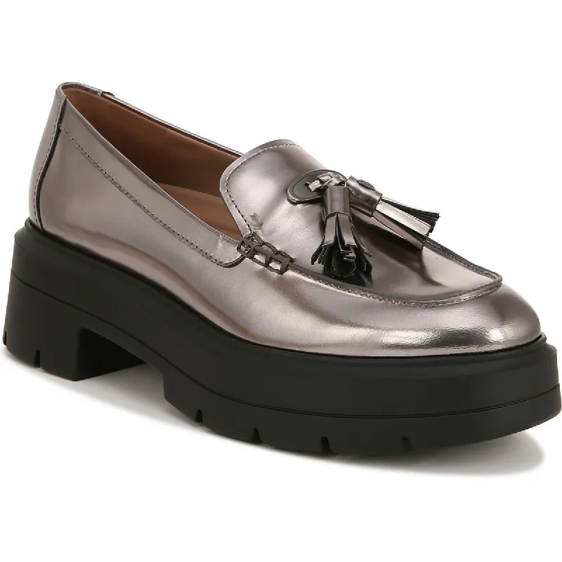 Fashionable Comfort Promotions Nieves Womens Patent Leather Slip On Loafers