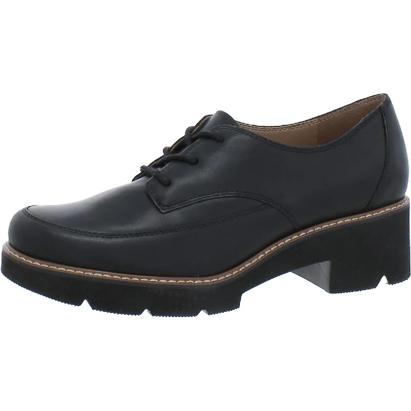 Polished Style Deals Darry Lace Womens Leather Lug Sole Loafers