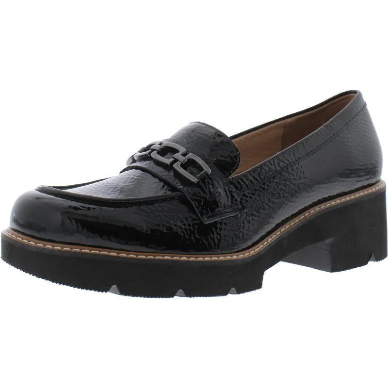 All-Day Comfort Shoes Sale Diedre Womens Patent Leather Textured Loafers
