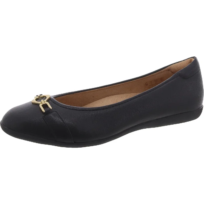Trendy Flats Sale Vivienne O Womens Faux Leather Ballet Flats