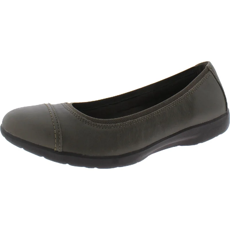Massive Savings Meadow Opal Womens Leather Slip-On Ballet Flats