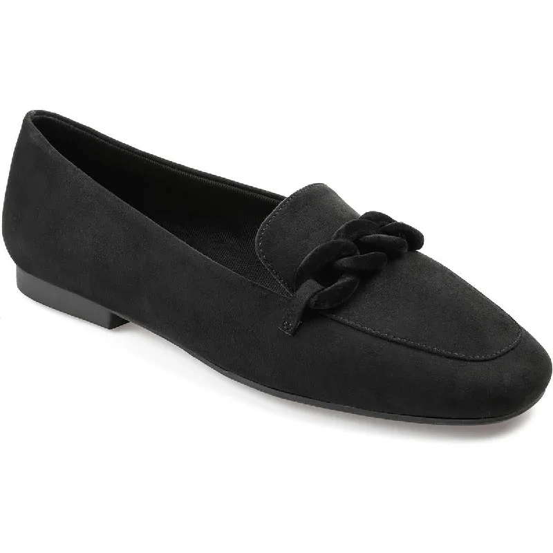 Trendy Pulse Cordell Womens Faux Suede Slip-On Loafers