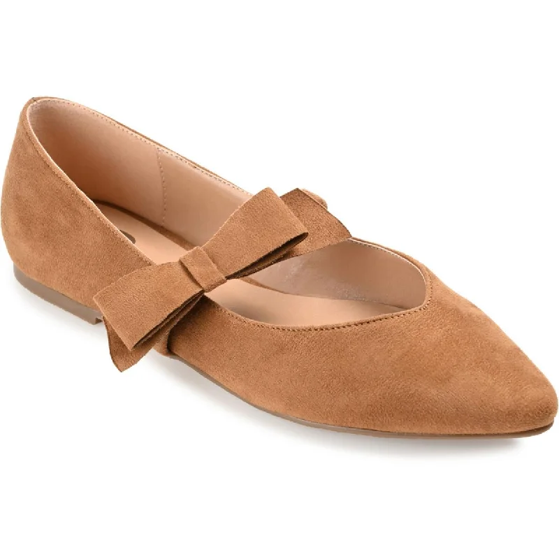 Comfortable Shoes Promotion Aizlynn Womens Faux Suede Bow Mary Janes