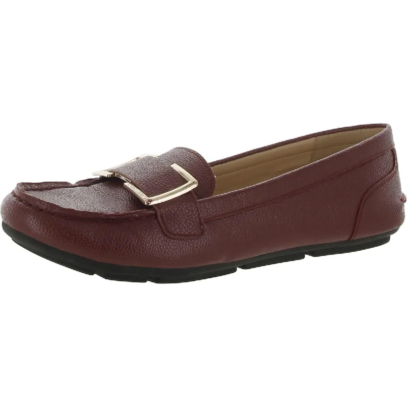 Designer Women's Shoes Womens Faux Leather Round Toe Moccasins