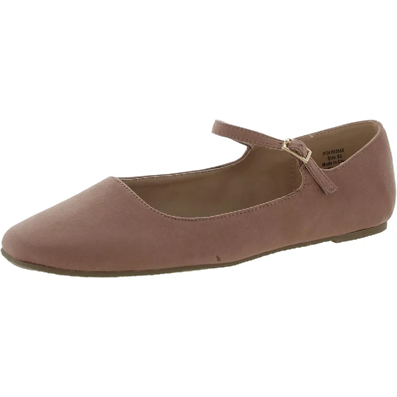 Formal Shoes Deals Womens Faux Suede Square toe Ballet Flats