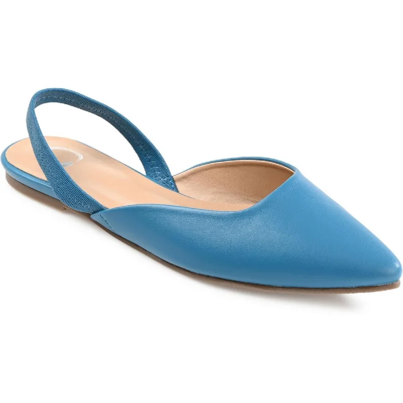 Elegant Evening Shoes Deal Womens Faux Leather Slingbacks