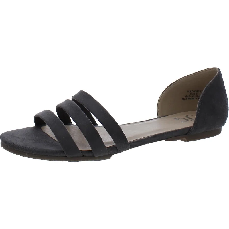 Comfortable Business Shoes Womens Faux Suede Slip On D'Orsay
